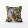 Throw Pillow Case - Fancy Bunny