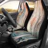Car Front Seat Cover - Coral Wood
