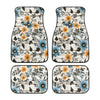 Car Floor Mat - Blue and Orange