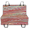 Car Pet Seat Cover -Wavy Red