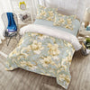 Duvet Set - White flowers on blues