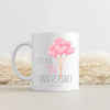 Mug - (White) Heart Shape Ballons
