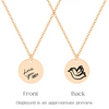 Necklace - Round Disc - Custom graphic
