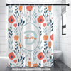 Shower Curtain - Cute Red Flowers (Initial)