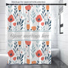 Shower Curtain - Cute Red Flowers (Ribbon)