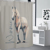 Shower Curtain - Gray and Cream
