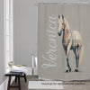 Shower Curtain - Gray and Cream