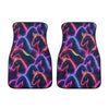 Car Floor Mat - Neon Horses
