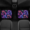 Car Floor Mat - Neon Horses