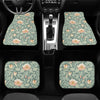Car Floor Mat - Floral Green